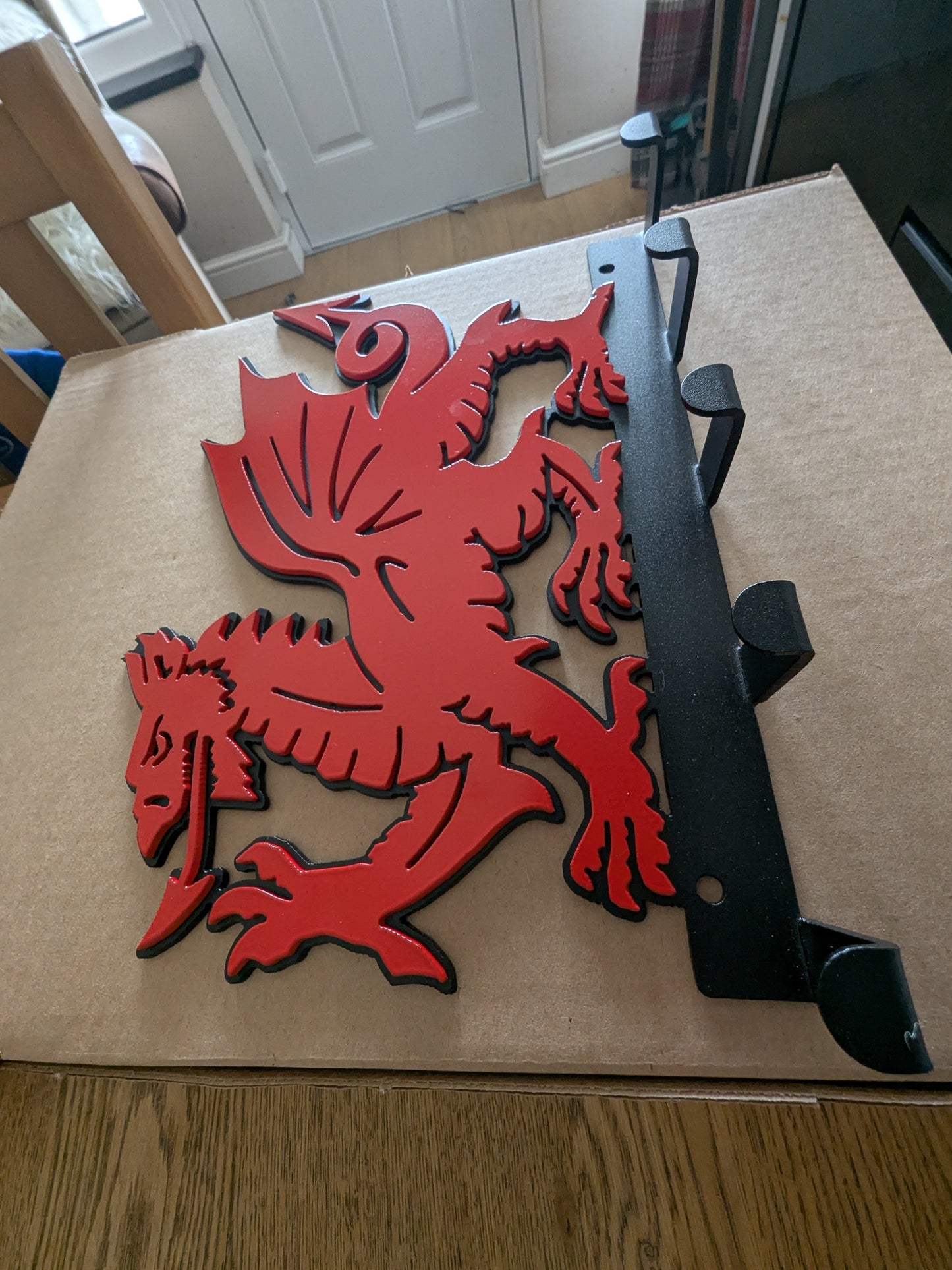Stunning Double Layered Welsh Dragon Keyhook