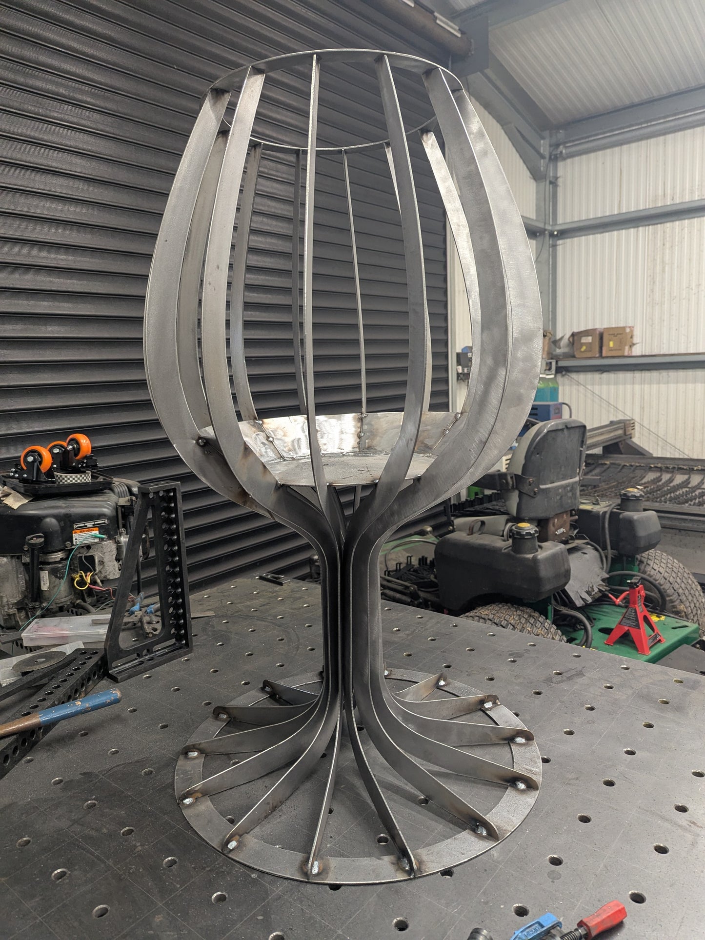 Wine Glass shaped Fire Pit