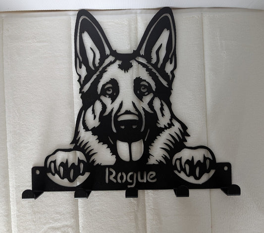 German Shepherd Dog Lead and Key